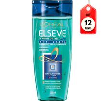 Kit C/12 Elseve Hydra Detox Shampoo Anticaspa 200ml