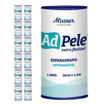Kit c/ 12 - Esparadrapo Impermeável Missner Adpele 10cmX4,5m Kit c/ 12 - Esparadrapo Impermeável Missner Adpele 10cmX4,5m
