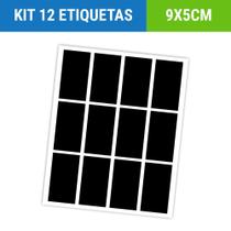 Kit C/ 12 Etiquetas Adesivas - Adesivo Vidro Lousa Pote 1