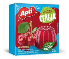 Kit c/ 12 Gelatina Apti Cereja Caixa 20g