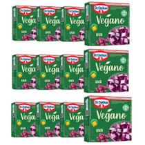 Kit c/12 Gelatinas Vegano Uva 20gr - Dr. Oetker Kit c/12 Gelatinas Vegano Uva 20gr - Dr. Oetker