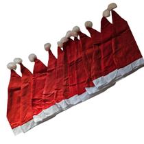 kit c/12 Gorro cetim papai noel mamãe natal touca fantasia