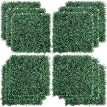 Kit C/12 Jardim Vertical Artificial Placa Buchinho 60x40cm - Triboshop