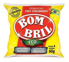 Kit c/ 12 La de Aco Bombril Economica Pacote com 8 unidades