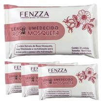 Kit c/12 Lenço Umedecido Rosa Mosqueta FZ50016 - Fenzza