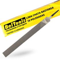 Kit C/ 12 Lima Chata Bastarda 10 Pol Beltools
