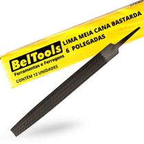 Kit C/ 12 Lima Meia Cana Bastarda 6 Pol Beltools