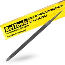Kit C/ 12 Lima Triangular Bastarda 10 Pol Beltools