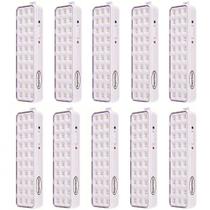 KIT C/ 12 Luminária Luz De Emergência Recarregável 30 Led Segurimax