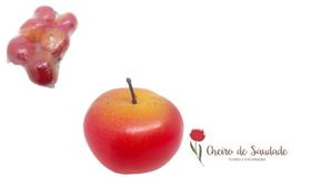 Kit C/12 Maca Vermelha De Plastico Artificial Realista Kit C/12 Maca Vermelha De Plastico Artificial Realista