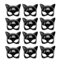 KIT C/ 12 Máscaras Da Mulher Gato Com Elástico