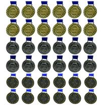 Kit C/12 Medalhas de Ouro + 12 Prata + 12 Bronze M30