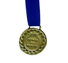 Kit C/12 Medalhas de Ouro M30 Honra ao Mérito Com Fita Azul