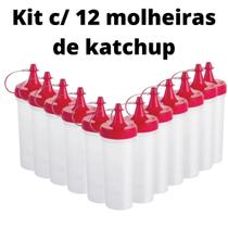 Kit c/ 12 molheiras de katchup 280 ml - Plasútil