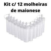 Kit c/ 12 molheiras de maionese 280 ml