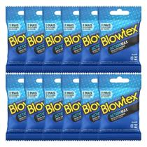 Kit C/ 12 Pacts Preservativo Blowtex Action c/ 3 Un Cada