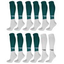 Kit C/ 12 Pares Meião Juvenil (Verde+ Branco) - 33/38 Kit C/ 12 Pares Meião Juvenil (Verde+ Branco) - 33/38