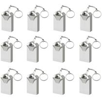 Kit c/ 12 Pendrives Mini 32GB USB 2.0 Alumínio p/ Backup Transporte de Arquivos Portabilidade Compacto PC Armazenamento Kit c/ 12 Pendrives Mini 32GB USB 2.0 Alumínio p/ Backup Transporte de Arquivos Portabilidade Compacto PC Armazenamento