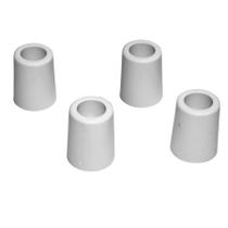 Kit c/ 12 Pés Plásticos Tubo de 5cm p/ Móveis, Puffs, Caixas Cor:CINZA Kit c/ 12 Pés Plásticos Tubo de 5cm p/ Móveis, Puffs, Caixas Cor:CINZA