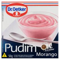 Kit c/ 12 Po para Pudim Morango Dr. Oetker Caixa 50g