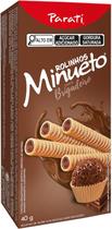 Kit c/ 12 Rolinho Wafer Minueto Brigadeiro 40g