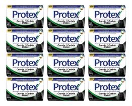Kit C/12 Sabonete Protex Antibacteriano Carvão Detox 85g