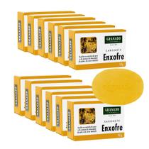 Kit c/12 Sabonetes em Barra 90g Enxofre p/ Acne e Oleosidade Pele e Couro Cabeludo Granado