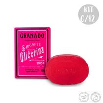 Kit c/12 Sabonetes em Barra Glicerina Rosa Antioxidante Granado 90g