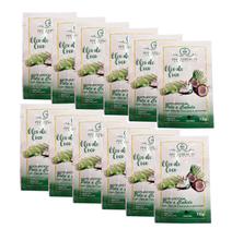 Kit C/12 Saches Óleo de Coco Pele e Cabelo 15g