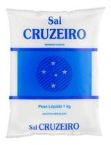 Kit c/ 12 Sal Refinado Cruzeiro Pacote 1kg Kit c/ 12 Sal Refinado Cruzeiro Pacote 1kg