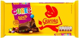 Kit c/ 12 Tablete de Chocolate Confeitos Cores 80g Garoto