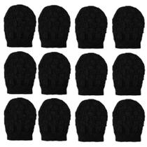 Kit C/12 Touca Gorro Tamine D-19 Duplo Unissex Tijolinho