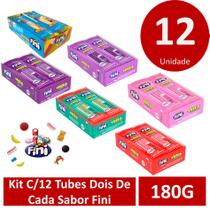 Kit C/12 Tubes Dois De Cada Sabor Fini 180g