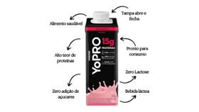 Kit C/ 12 Unidades Yopro Danone Morango 15g Proteina