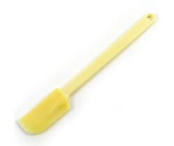 Kit c.12 unids espatula de silicone tipo pao duro (pequena-25cm) cor amarela