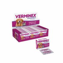 Kit c/12 Verminex 4 Comprimidos - Vermifugo Cães e Gatos