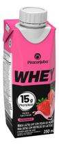 Kit c/ 12 Whey Piracanjuba 15g Sabor Morango Zero Lactose