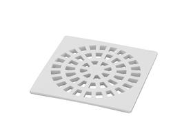 Kit c/ 12PC Grelha Plastica 150mm Branca N52 Quadrada - Krona Kit c/ 12PC Grelha Plastica 150mm Branca N52 Quadrada - Krona