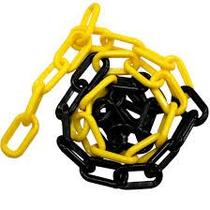 Kit c/ 12PT Corrente Sinalização Elo Grande Preto Amar 3.6m - Juntalider