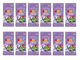 Kit c/ 12un Amendoim Colorido 70g - Dori
