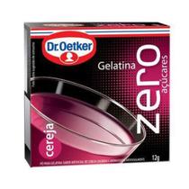 Kit c/ 12un Gelatina Zero Cereja 12g - Dr. Oetker - Dr Oetker