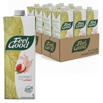 Kit c/ 12und Chá Branco c/ Lichia Zero Caloria FEEL GOOD 1L Kit c/ 12und Chá Branco c/ Lichia Zero Caloria FEEL GOOD 1L