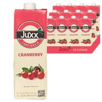 Kit c/ 12und Suco Cranberry JUXX Funcional 1 Litro