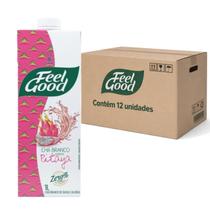 Kit c/ 12x Chá Branco c/ Pitaya Zero Ad. Açucar FEEL GOOD 1L Kit c/ 12x Chá Branco c/ Pitaya Zero Ad. Açucar FEEL GOOD 1L