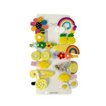 Kit C/ 14 Presilhas Meninas Prendedor de Cabelo Sortidas Bico de Pato Tic Tac Laço Flor Etc MOD J