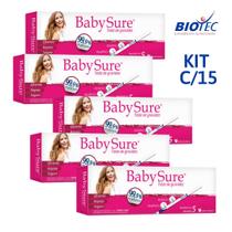 Kit C/15 Baby Sure Gravidez 99,9% De Precisão Rápido E Seguro