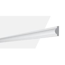 Kit c/ 15 Boiserie de Poliestireno 3cmX21mmX2mm2 Nmc Rodapés Branco