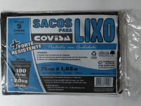 Kit c/15 Sacos para lixo Covisa 100lts Reforçado
