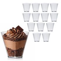 Kit C/ 150 Mini Copo Acrílico Transparente 45mL Sobremesas