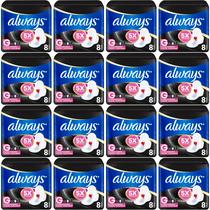 Kit c/16 Absorvente Cobertura Suave Noturno Com Abas Always Simples 8 Unidades cada